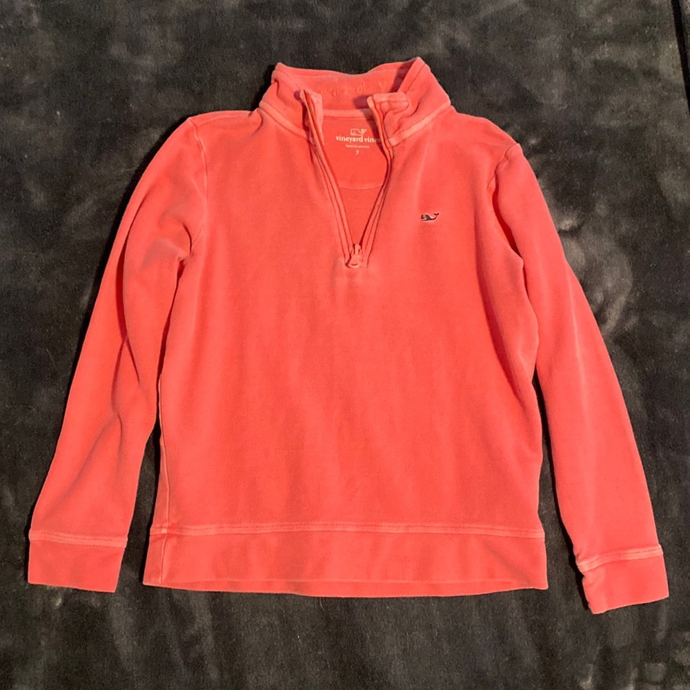 Vineyard Vines Saltwater quarter zip, size 7